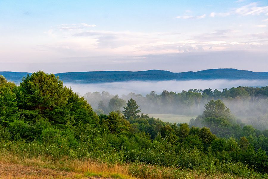 About Our Agency - View of Foggy Morning in the Countryside of Pennsylvania